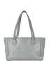 Tote Bag, &pound;220, Handbags, Blue/Grey, Leather, Front view